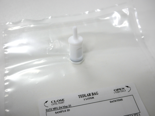 Kynar® PVDF Sampling Bag – 10 Liter PTFE Fitting – 3mil (pkg 10)