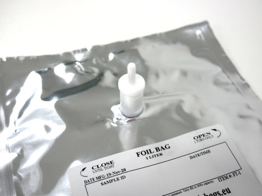 Multi-Layer Foil Bags with PTFE fitting