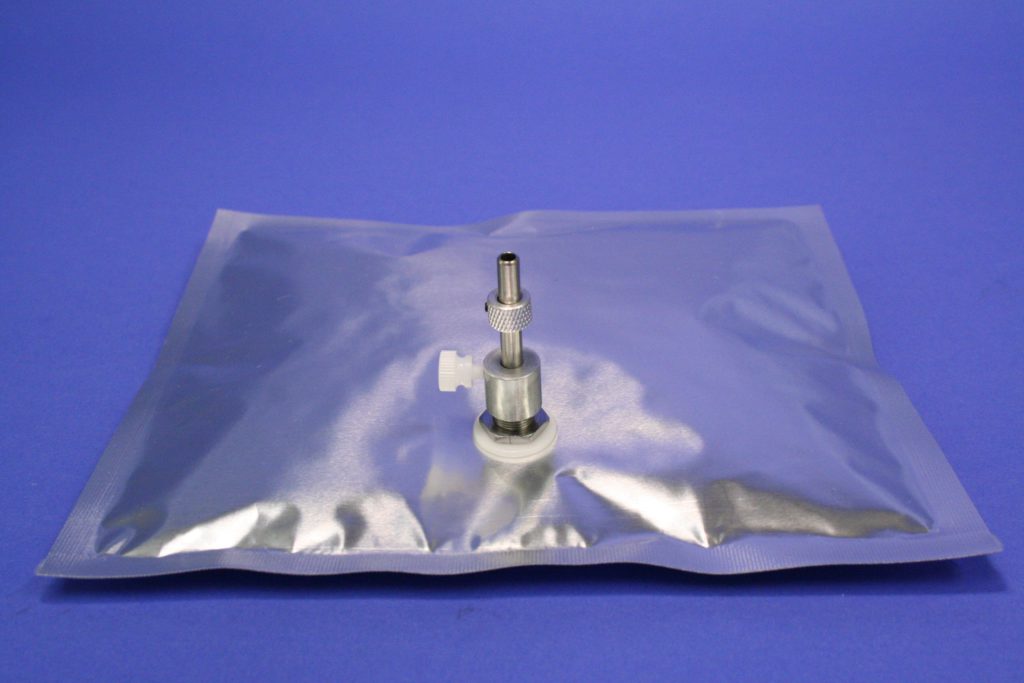 MultiLayer Foil Bags with Single Stainless Steel Fitting Samplebags